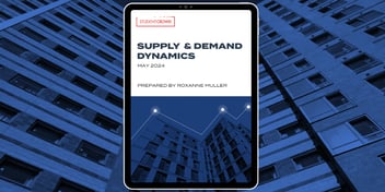 StudentCrowd Student Accommodation Supply and Demand Dynamics report cover displayed on a tablet