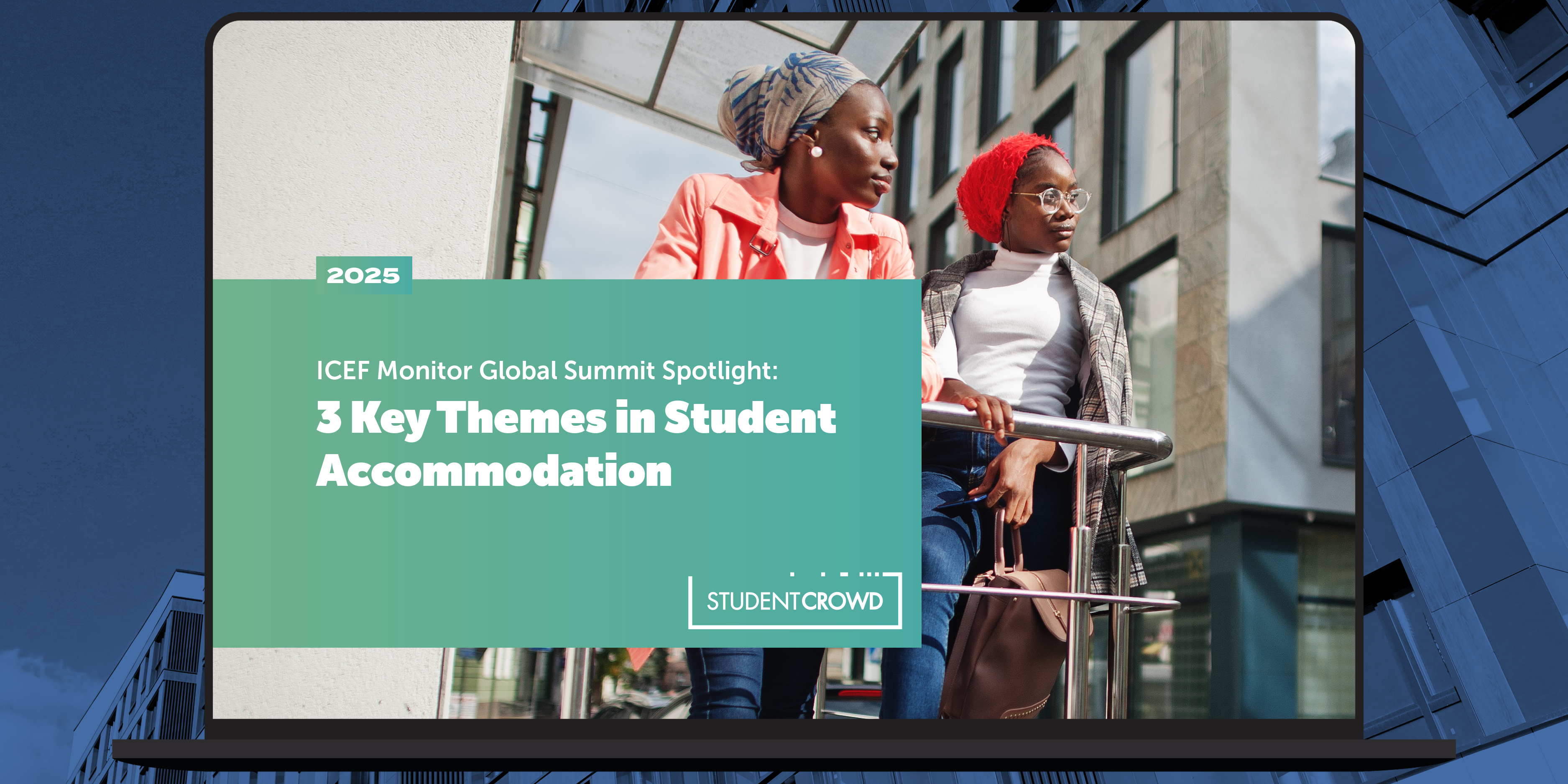 ICEF Report on a laptop